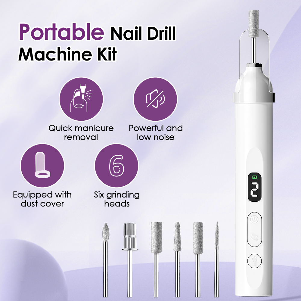 Nail Drill Machine - Cordless Electric Nail Drill with UV