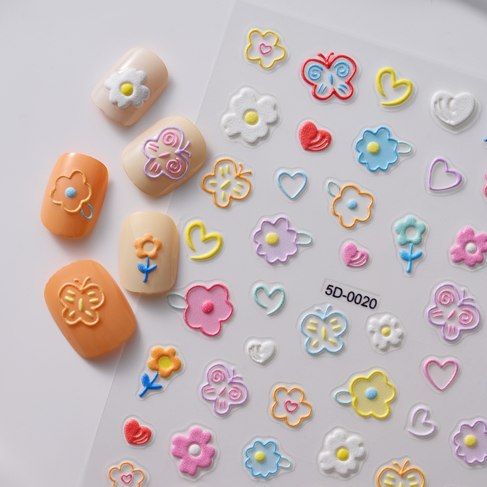 Nail Art Van Gogh - 1PC 5D Macaron Flower/Fruit Nail Charms