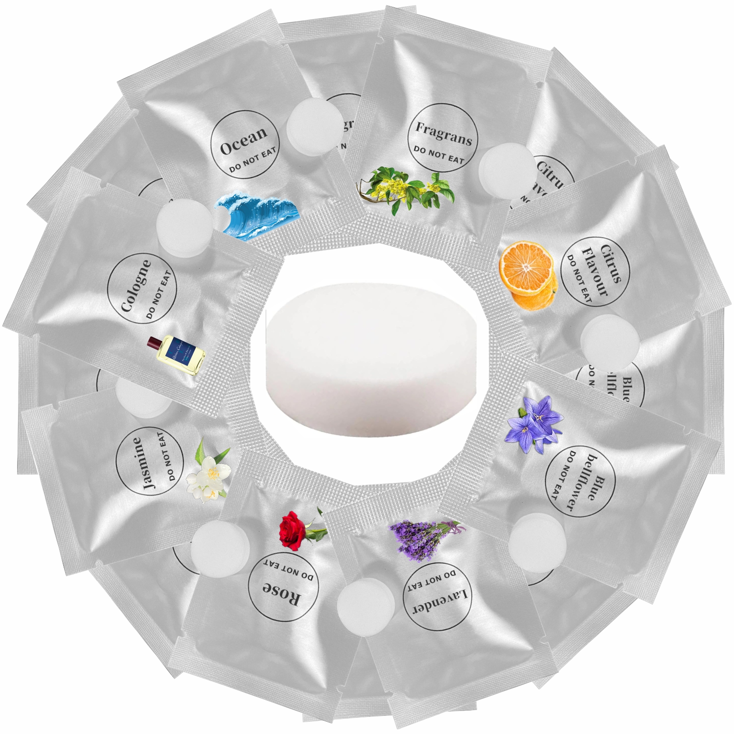 Nail Drill Machine - 80-Pack Individually Wrapped Air Freshener Tablets