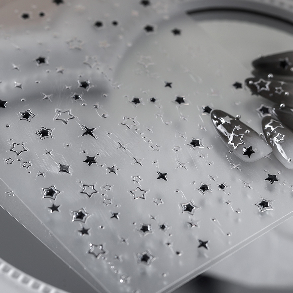 5D Luxury Star Nail Stickers f - Nail Art Gothic review and price