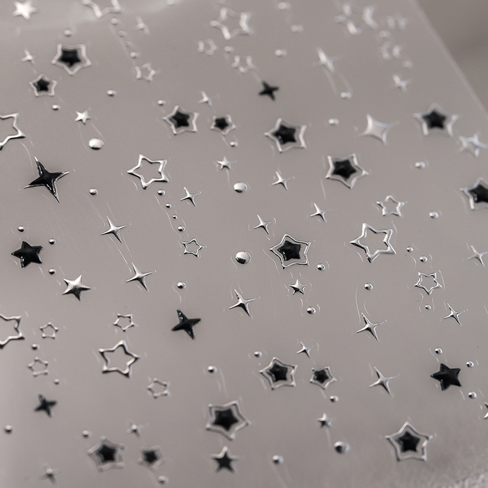 5D Luxury Star Nail Stickers f - Nail Art Gothic review and price
