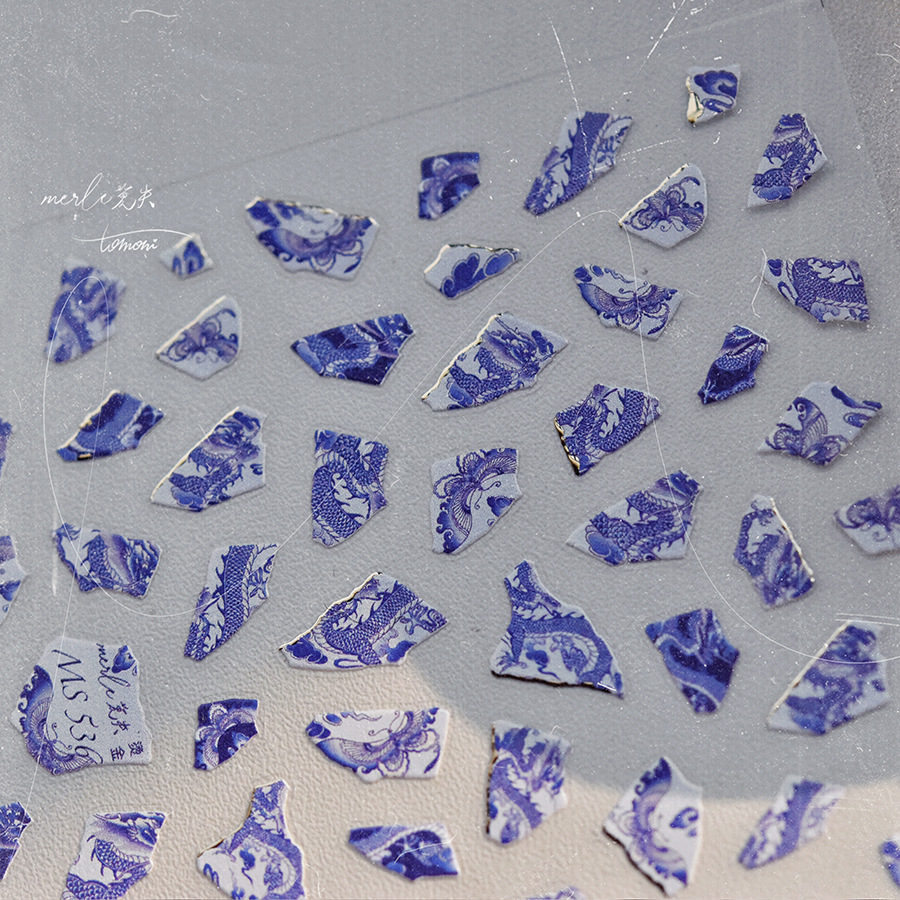 Blue and White Porcelain Drago - Nail Art Van Gogh review and price
