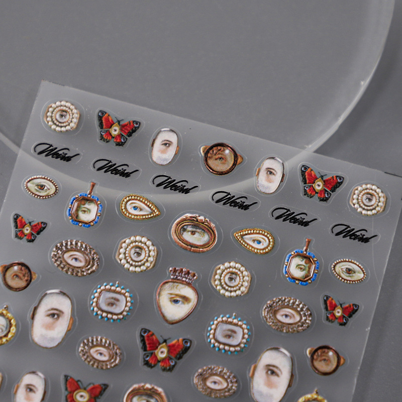 1pcs 5D Embossed Halloween Mix - Nail Art Van Gogh review and price
