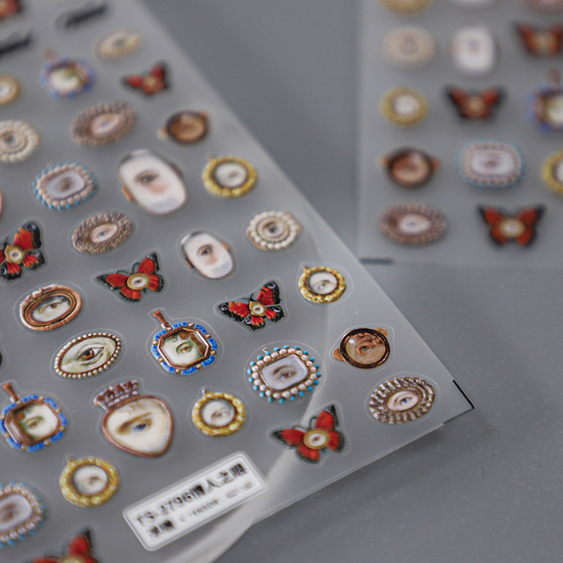 1pcs 5D Embossed Halloween Mix - Nail Art Van Gogh review and price