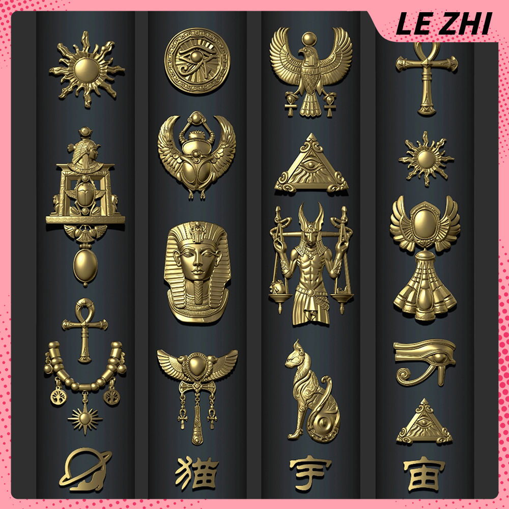 1Pcs Vintage Egyptian Style 3D - Nail Art Queen review and price