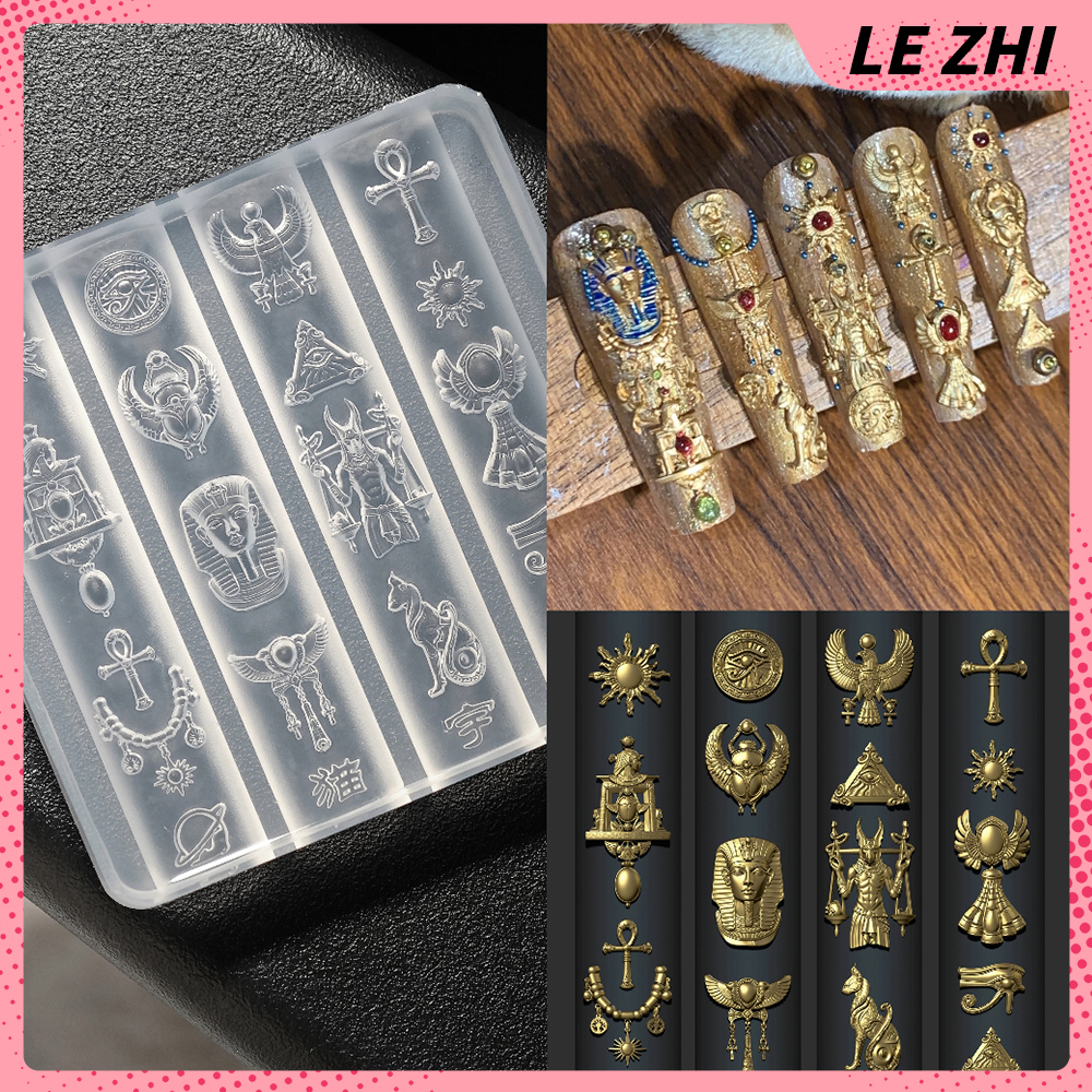 1Pcs Vintage Egyptian Style 3D - Nail Art Queen review and price