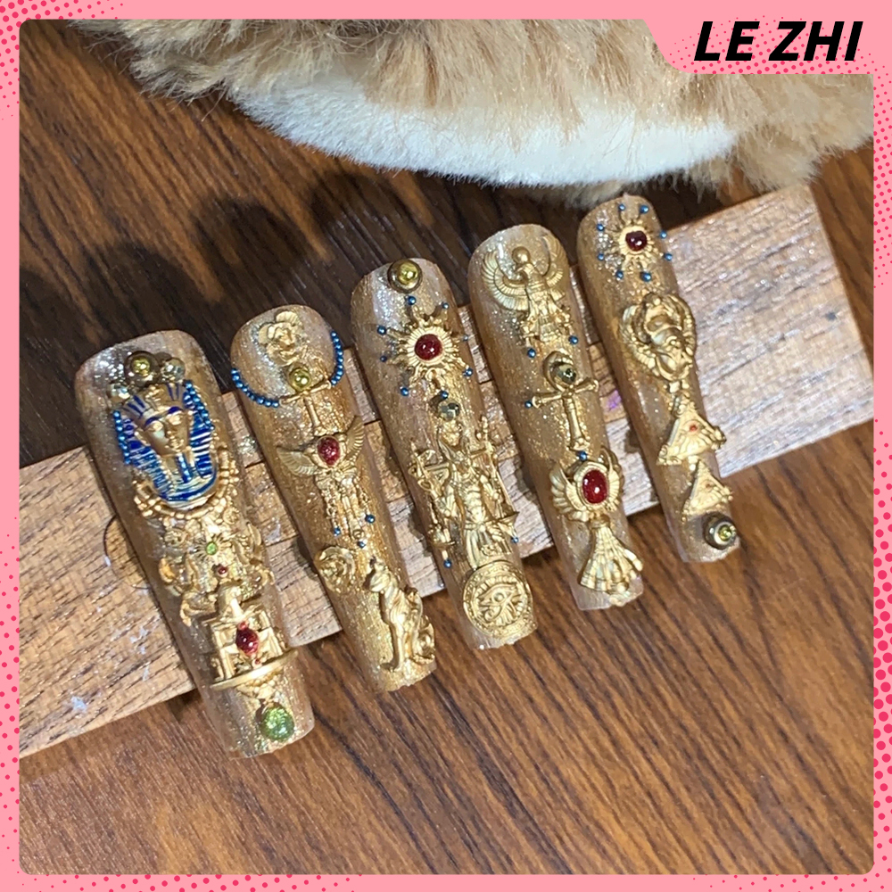 1Pcs Vintage Egyptian Style 3D - Nail Art Queen review and price