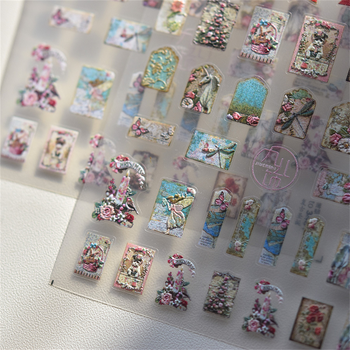 1pcs 5D 2024New English Retro  - Nail Art Van Gogh review and price