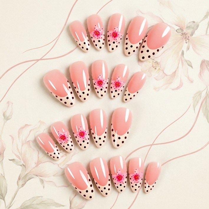 Nude Color French Polo Dot Thr - Nail Art Polos review and price