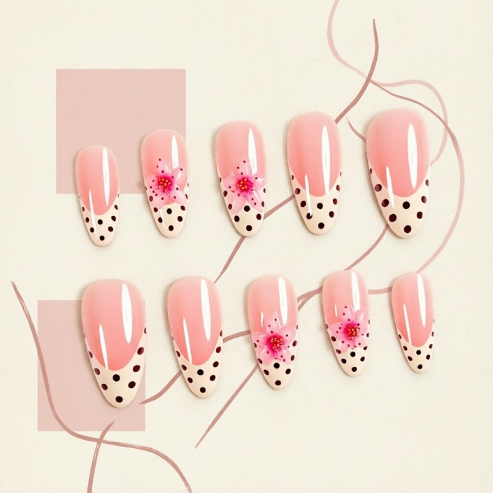 Nude Color French Polo Dot Thr - Nail Art Polos review and price