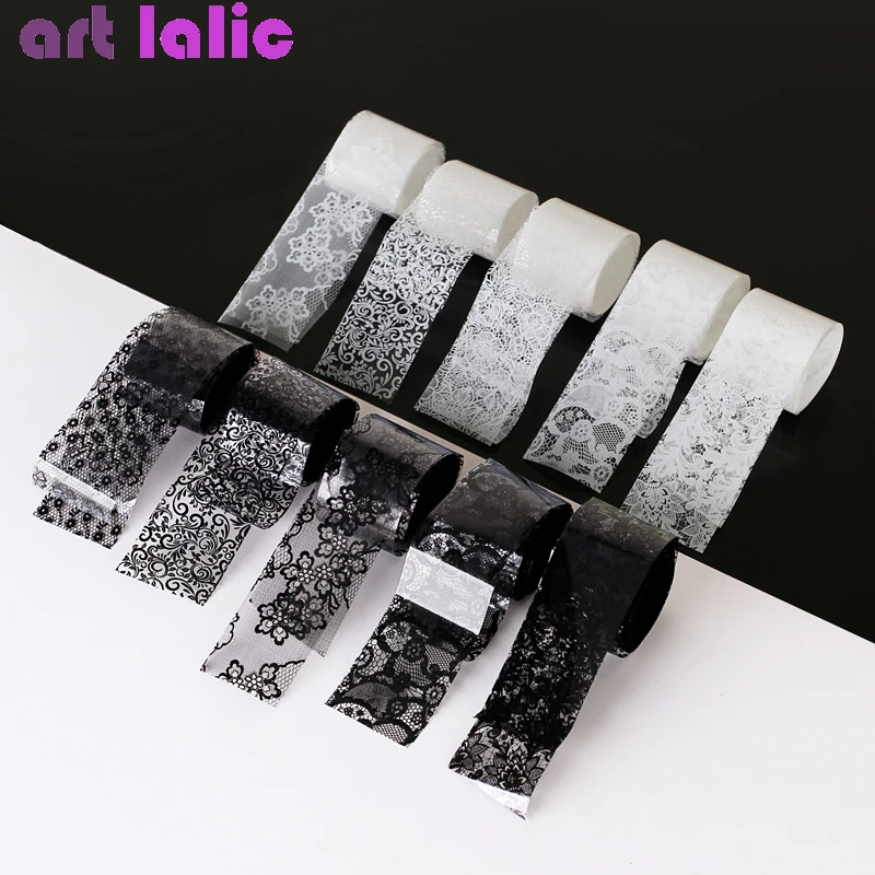 10 Rolls 2.5*60cm New Black Wh - Nail Art Gothic review and price
