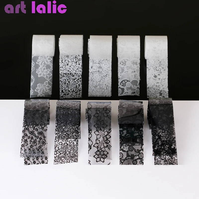 10 Rolls 2.5*60cm New Black Wh - Nail Art Gothic review and price