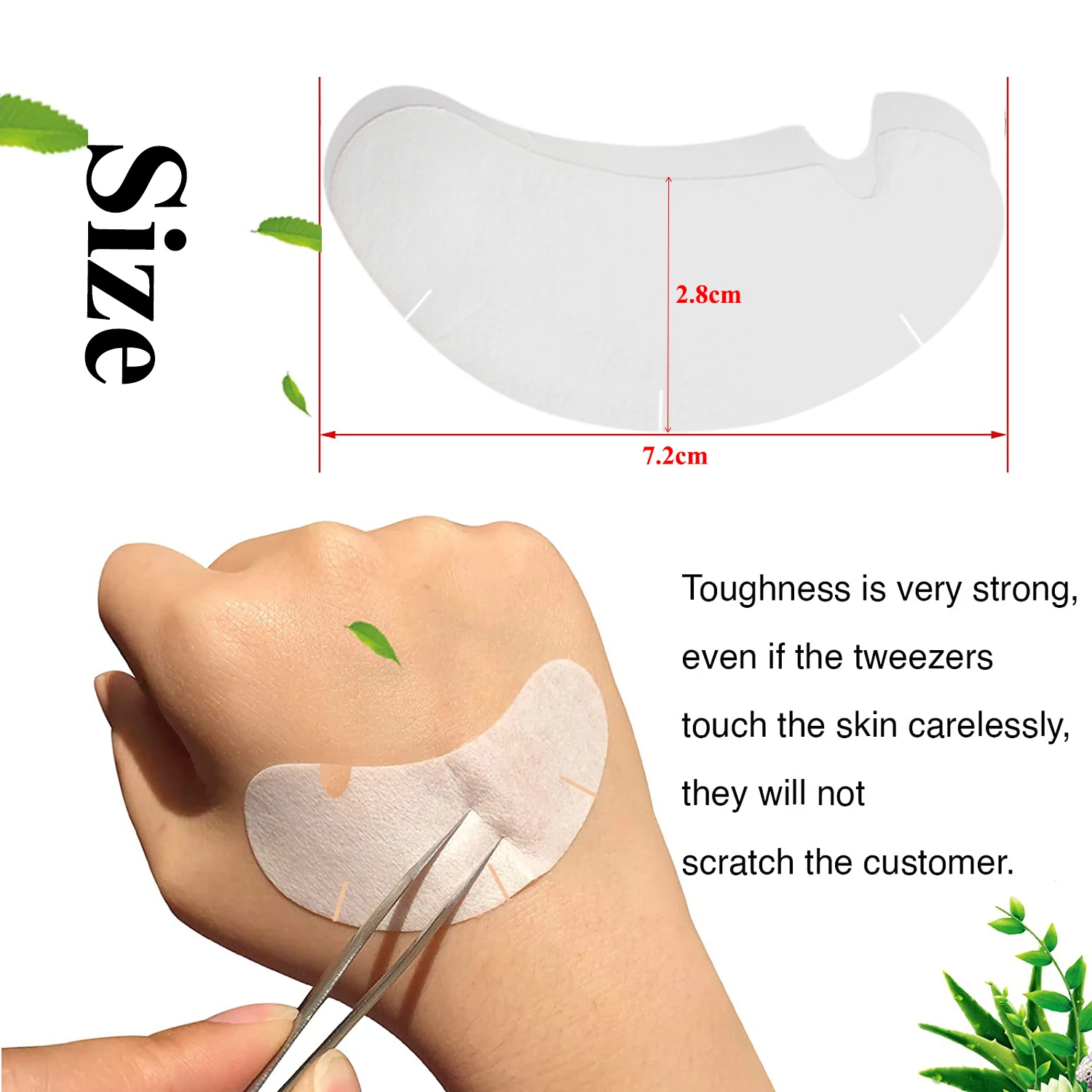 50/100PCS U Shape Eyelash Pads - Nail Art Extension review and price
