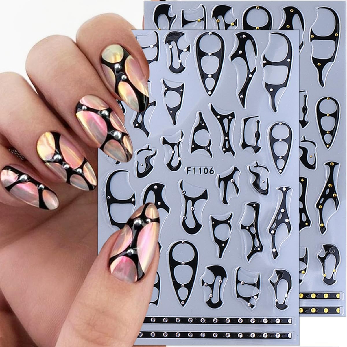 Gothic Nail Art Punk Belt Nail - Nail Art Gothic review and price