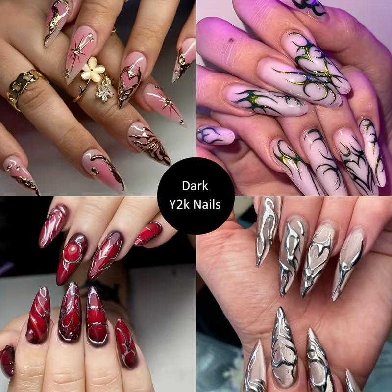 Gothic Nail Art Punk Belt Nail - Nail Art Gothic review and price
