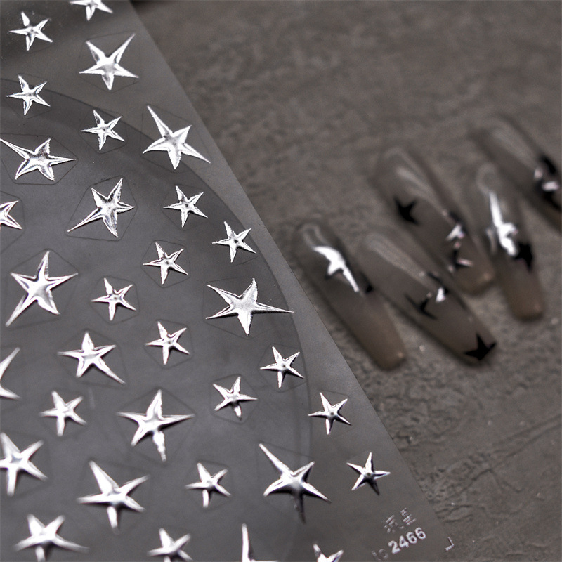 3D Bronzing Laser Silver Irreg - Nail Art Van Gogh review and price