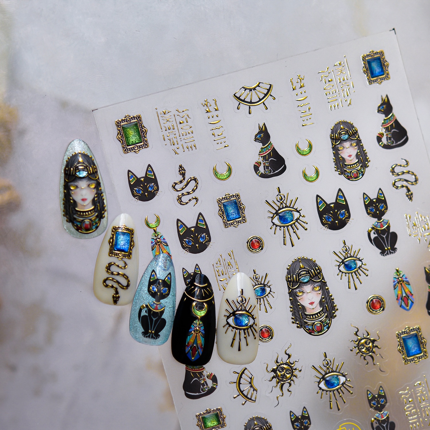 1PCS 5D Embossed Cartoon Anima - Nail Art Queen review and price