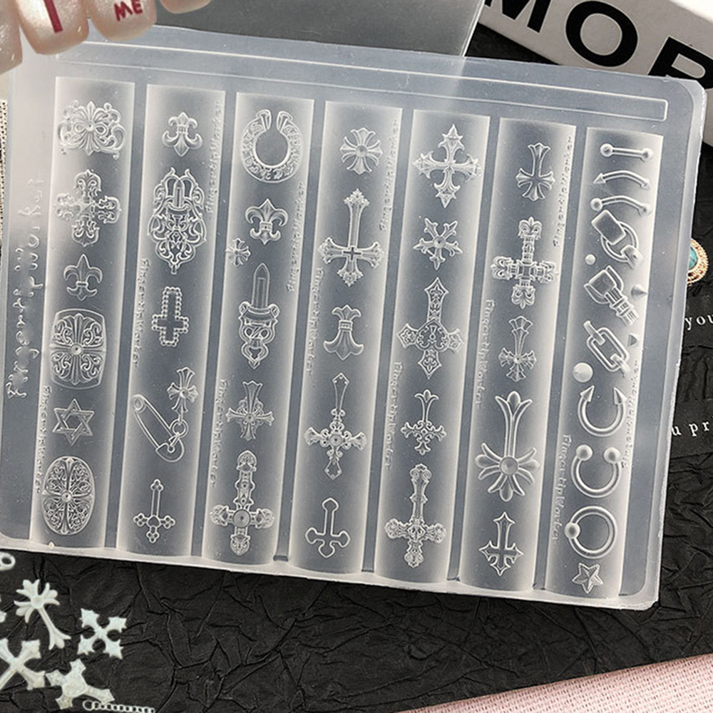 3D Gothic Rivet Nail Art Mold  - Nail Art Gothic review and price