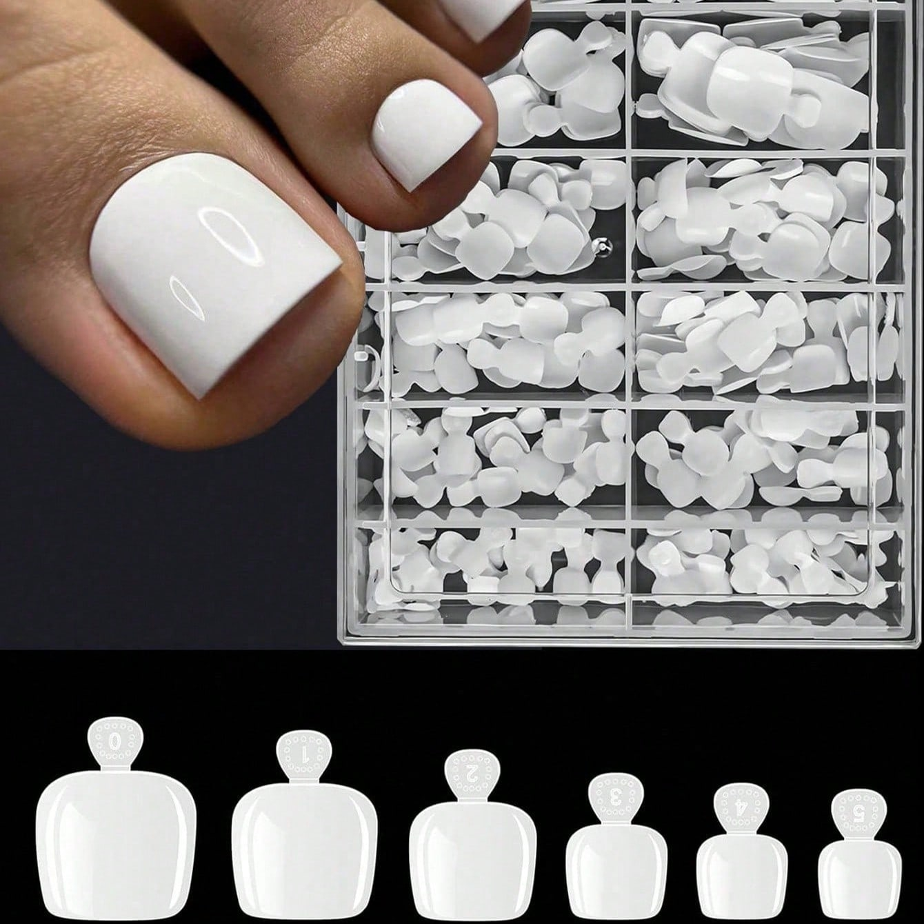 120pcs False Toe Nail Tips 12  - Nail Art Extension review and price
