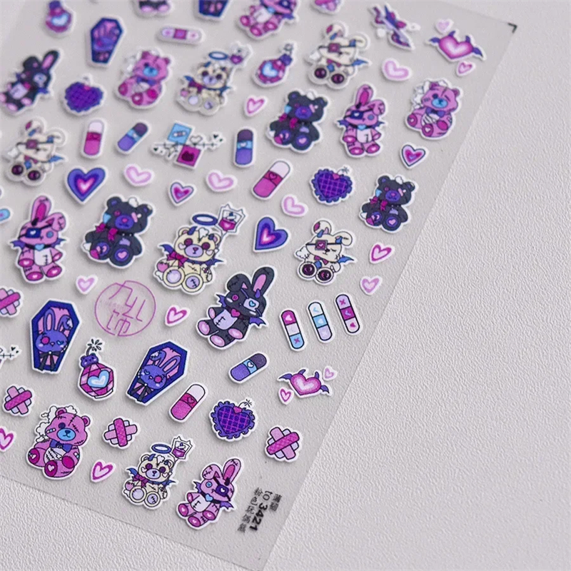 Darkness Blue Purple Bunny Bea - Nail Art Van Gogh review and price