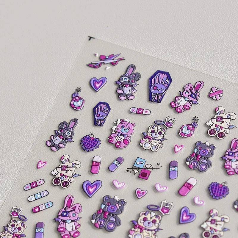 Darkness Blue Purple Bunny Bea - Nail Art Van Gogh review and price