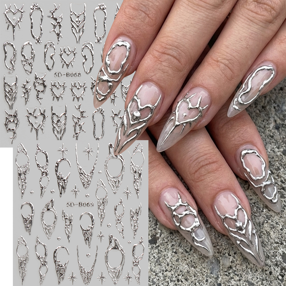 2pcs Vintage Thorns Y2K Nail A - Nail Art Gothic review and price