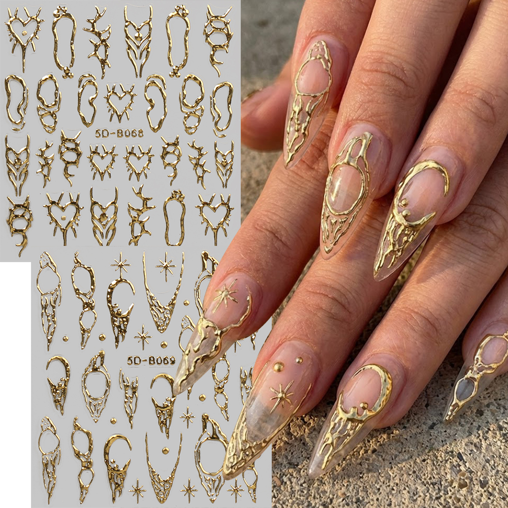 2pcs Vintage Thorns Y2K Nail A - Nail Art Gothic review and price