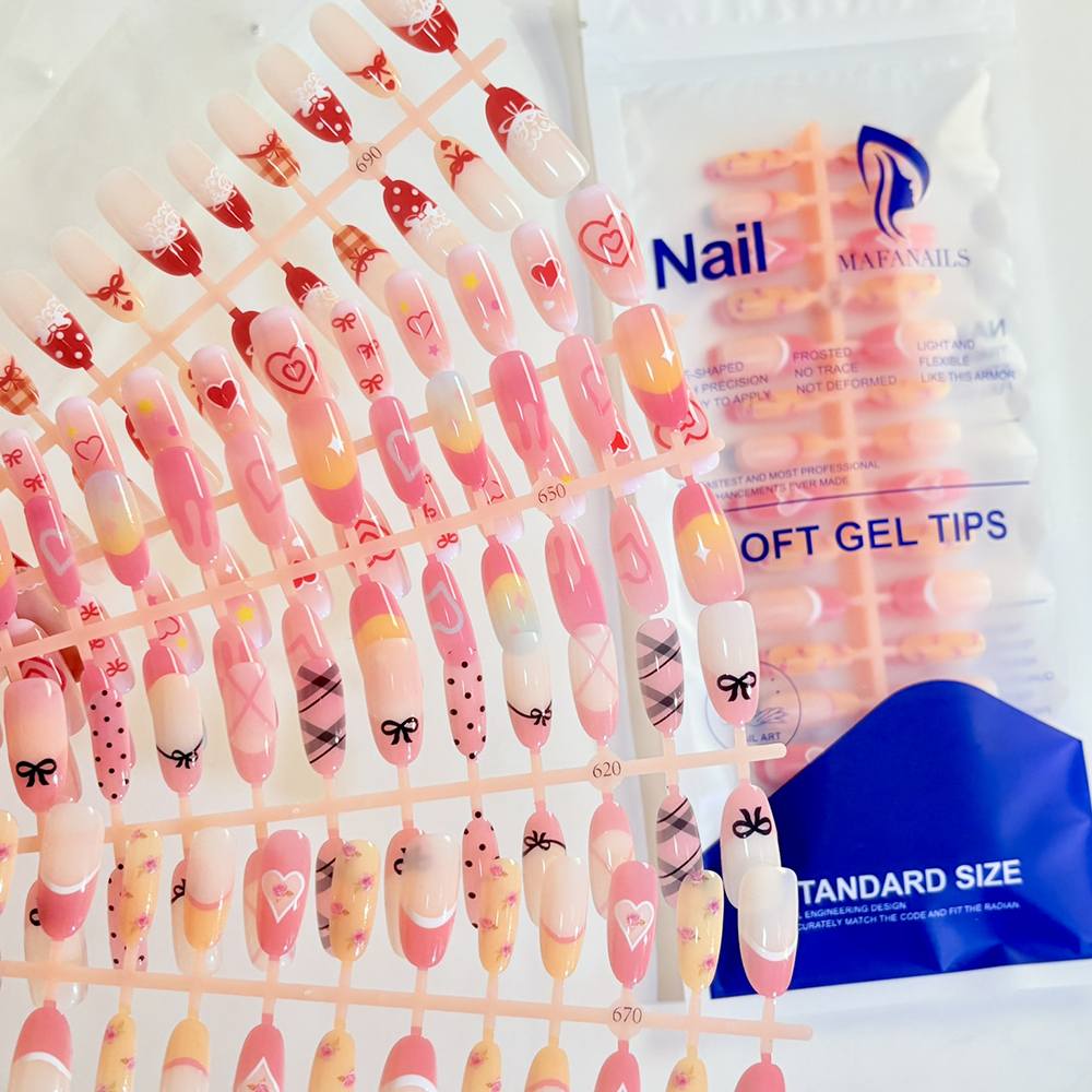 150Pcs/Bag Valentine's Day Fre - Nail Art Extension review and price