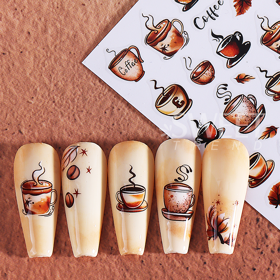 2pcs Retro Nail Stickers 3D Au - Nail Art Van Gogh review and price
