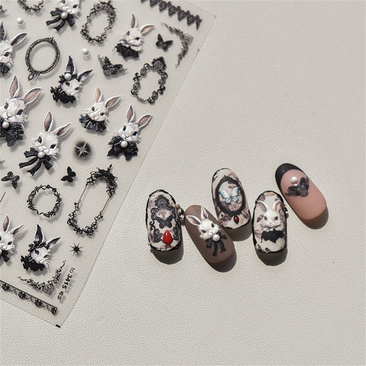 1pcs 5D Embossed Kawaii Dark G - Nail Art Van Gogh review and price