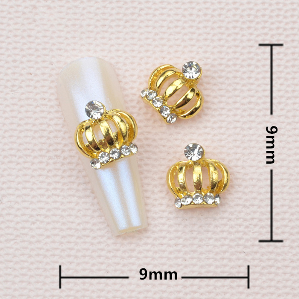 10pcs Crowm Nail Charms Luxury - Nail Art Queen review and price
