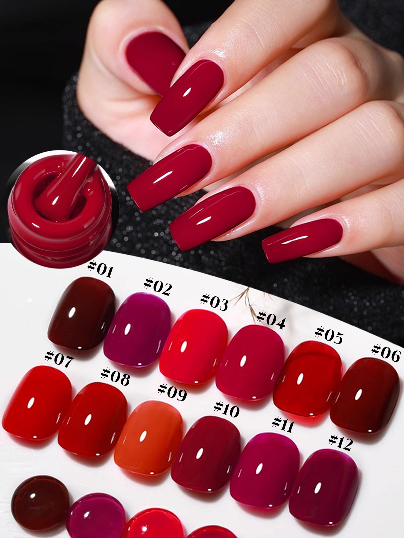 1-12pcs 15ml Autumn Nail Tempe - Nail Art Queen review and price