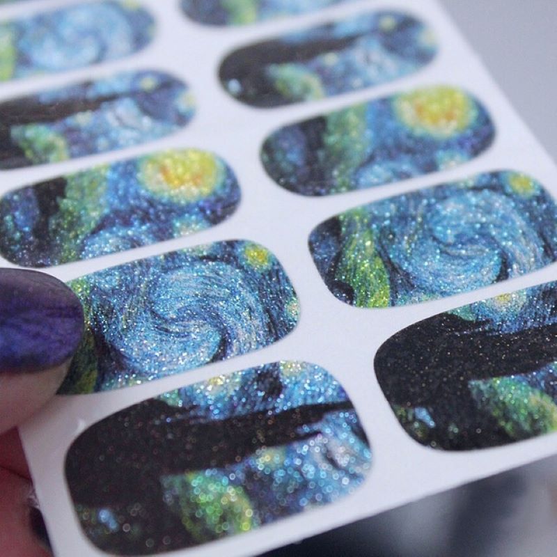 14Tips/Sheet Nail Wraps Van Go - Nail Art Van Gogh review and price