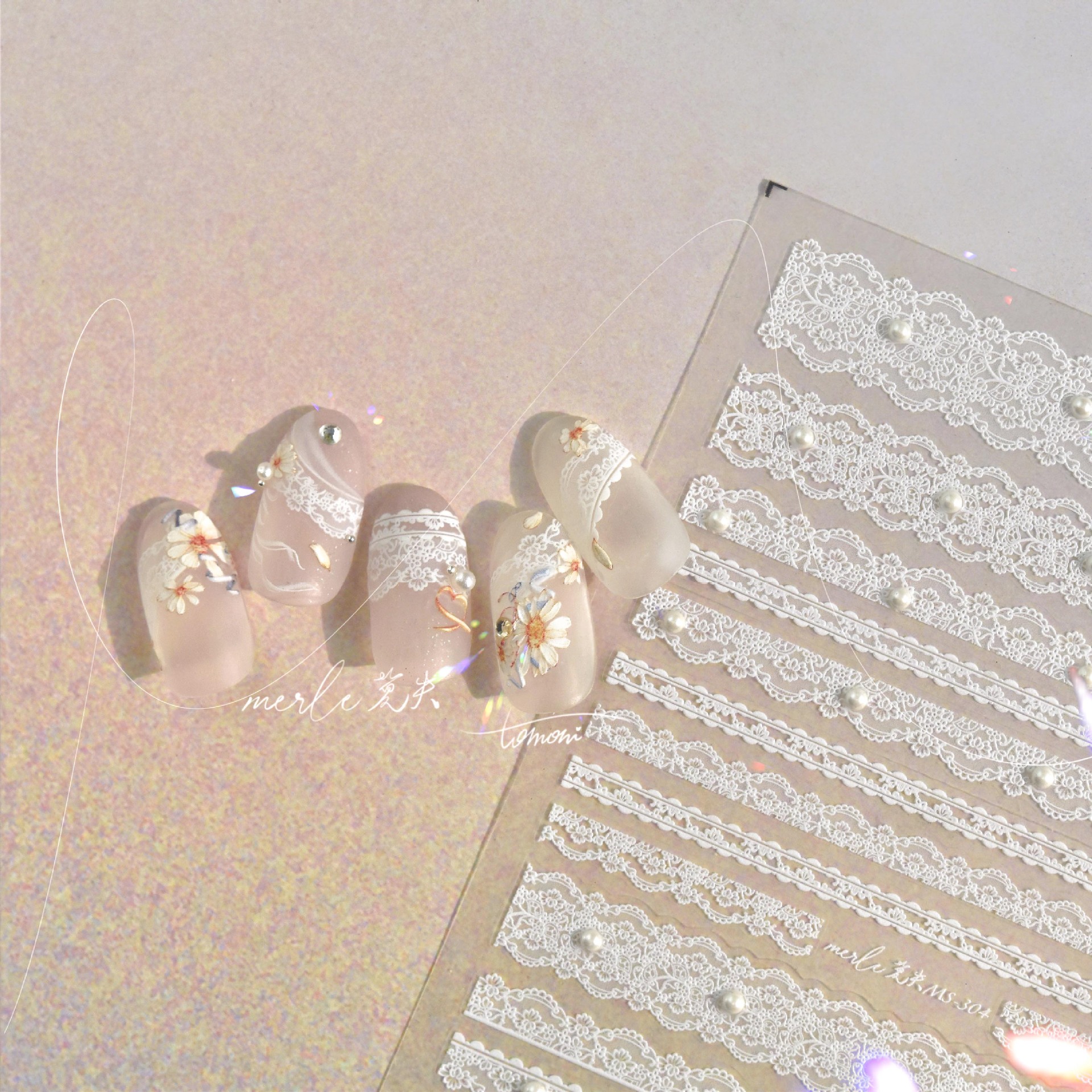 5D Relief Finely Crafted White - Nail Art Gothic review and price