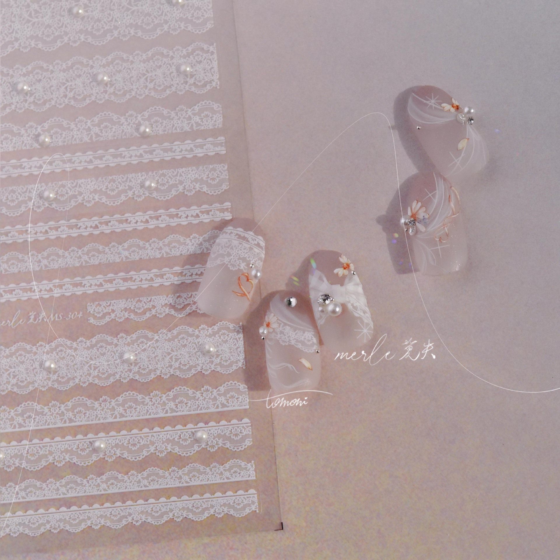 5D Relief Finely Crafted White - Nail Art Gothic review and price